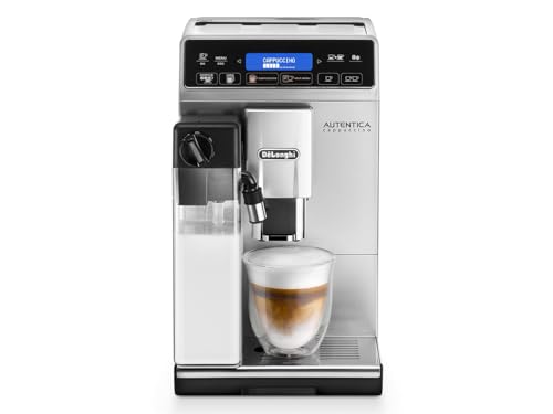 De'Longhi Autentica Machine expresso avec broyeur, technologie exclusive boissons lactées ETAM29.660.SB, 1.4L, Argent et Noir