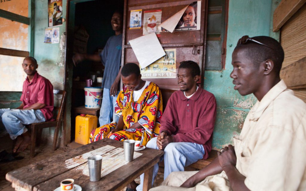 Une maison de café à Boke, en Guinée